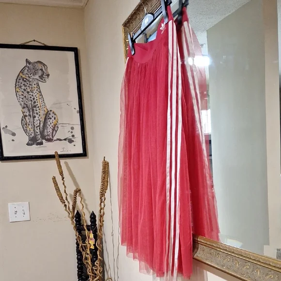 Adidas Vibrant Pink Midi Skirt - Picture 4 of 5